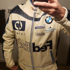 Jacket. MEN'S Leather BMW F1 team fan version